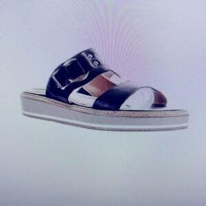 Hush Puppies Black Slide Sandals